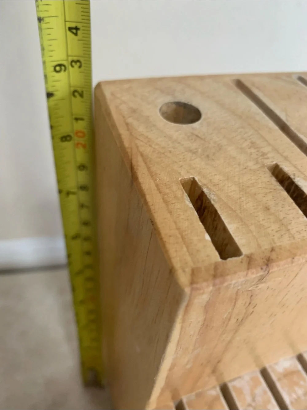 Cuisinart Light Wood Knife Block Organizer